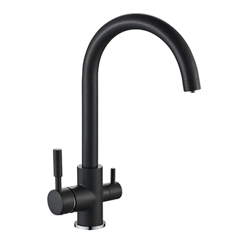 Кухонный смеситель на две воды Mixxus Premium Mafin 021 (Black) (MI5931) MI5931 фото