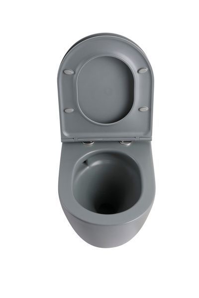 Комплект: MIXXUS PREMIUM ELLIPSE-SET-2101 GRAY Унітаз система змиву TORNADO 3.0+ Інсталяція KOER KT-0404 + панель KT-0604-07 GUN GRAY (MP6668) MP6668 фото