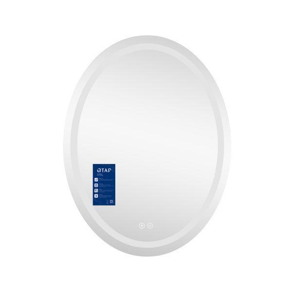 Зеркало Qtap Mideya (DC-F801) 600х800 с LED-подсветкой Touch, с антизапотеванием, диммером QT2078F801W SD00034655 фото