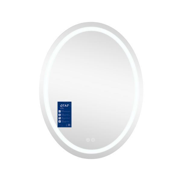 Зеркало Qtap Mideya (DC-F801) 600х800 с LED-подсветкой Touch, с антизапотеванием, диммером QT2078F801W SD00034655 фото