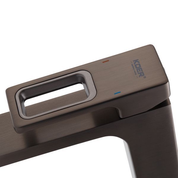 Змішувач для умивальника високий Koer KB-11009-07 (Колір графіт) (KR5978) KR5978 фото
