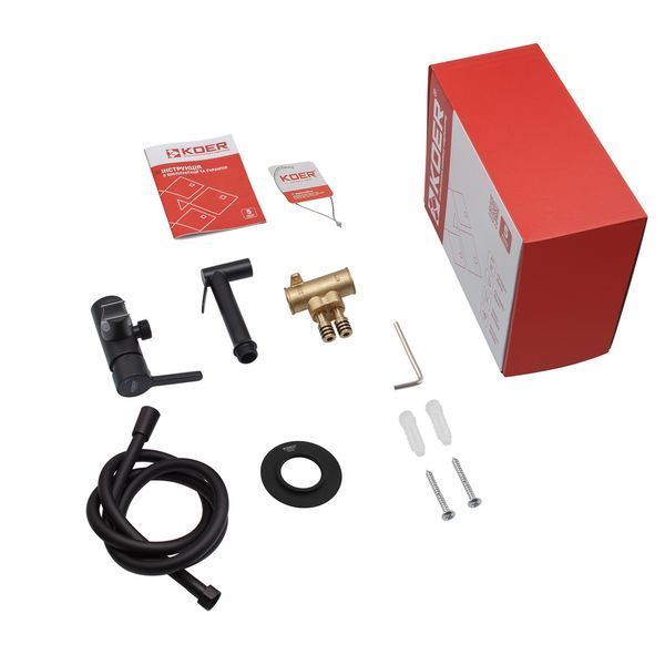 Смеситель для гигиенического душа Koer KB-23029-05 (Цвет черный) (KR5493) KR5493 фото