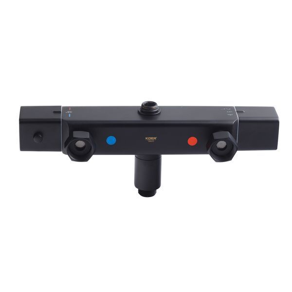 Душевая колонна с термостатическим смесителем Koer KB-57038-05 3 функции (Цвет черный) (KR5961) KR5961 фото
