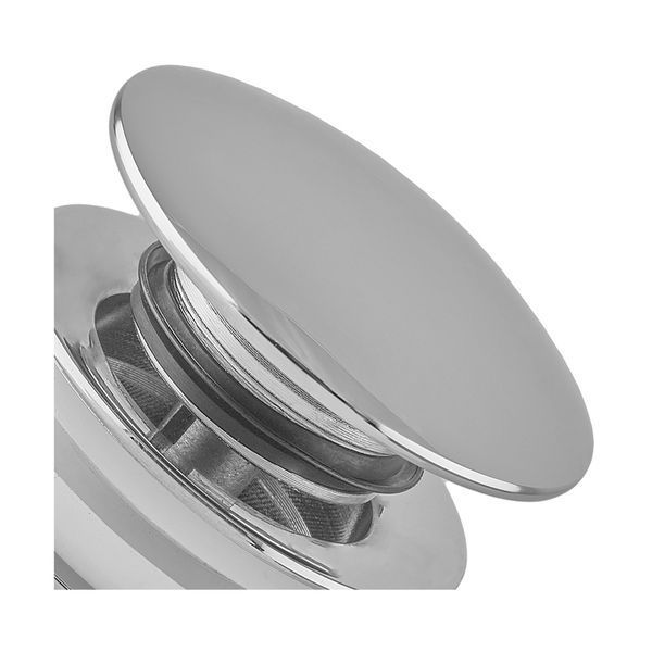 Донный клапан для раковины Koer PW-08-01 1 1/4'' без перелива автоматический СLICK-СLACK (Цвет хром) (KR5786) KR5786 фото