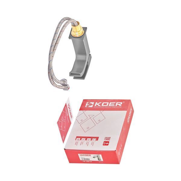 Змішувач для умивальника Koer KB-12007-07 (Колір графіт) (KR5152) KR5152 фото
