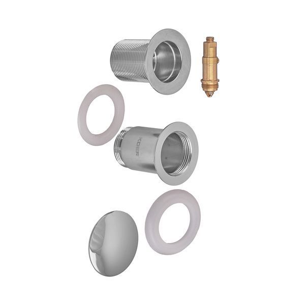 Донный клапан для раковины Koer PW-08-01 1 1/4'' без перелива автоматический СLICK-СLACK (Цвет хром) (KR5786) KR5786 фото