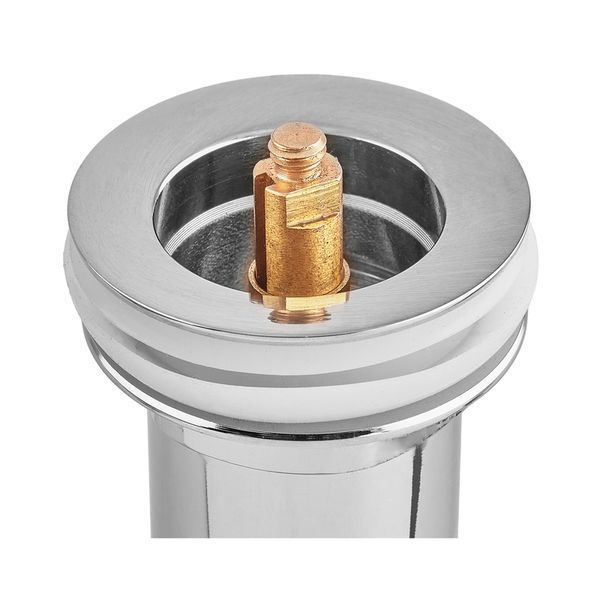Донный клапан для раковины Koer PW-08-01 1 1/4'' без перелива автоматический СLICK-СLACK (Цвет хром) (KR5786) KR5786 фото
