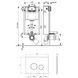 Набор инсталляция 4 в 1 Qtap Nest ST с круглой панелью смыва QT0133M425V1164GW SD00040862 фото 11