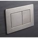 Панель змиву Koer KT-0612-02 240x160x10mm з нержавіючої сталі, кнопка квадратна SUS304 (KR6120) KR6120 фото 2