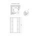 Душова кабіна Lidz Latwa SC80x80.SAT.MID.GR, скло тоноване 4 мм без піддона SD00047609 фото 2