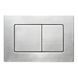 Панель змиву Koer KT-0612-02 240x160x10mm з нержавіючої сталі, кнопка квадратна SUS304 (KR6120) KR6120 фото 4