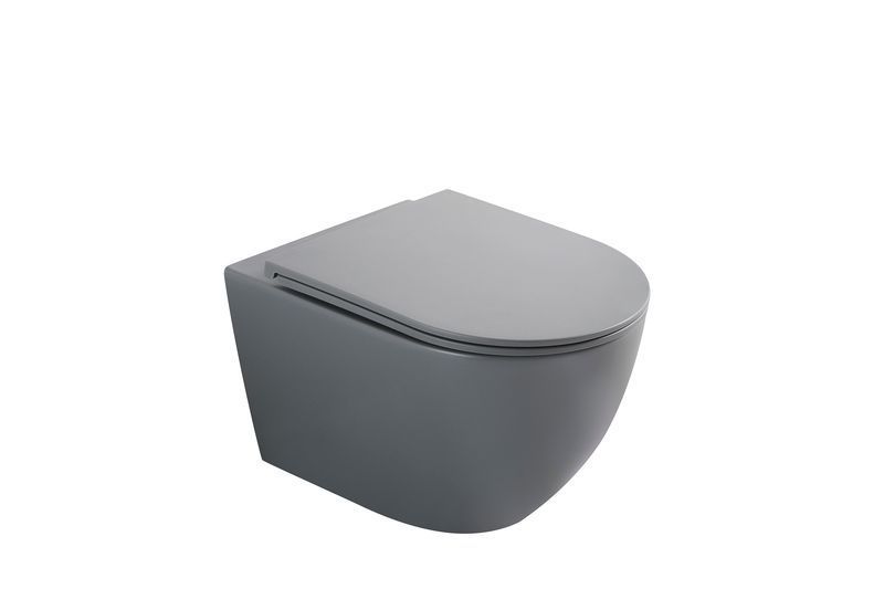 Комплект: MIXXUS PREMIUM ELLIPSE-SET-2101 GRAY Унітаз система змиву TORNADO 3.0+ Інсталяція KOER KT-0404 + панель KT-0604-07 GUN GRAY (MP6668) MP6668 фото