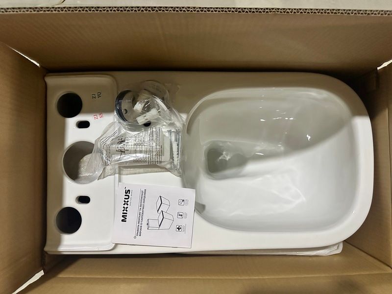 Пристенный унитаз-компакт Mixxus QUADRO-0404-T1 660х360х820mm, система смыва TORNADO 1.0 (MI6688) MI6688 фото