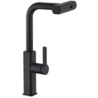 Смеситель для кухни с выдвижным изливом Mixxus Premium HAMMER 014 BLACK (MI6954)