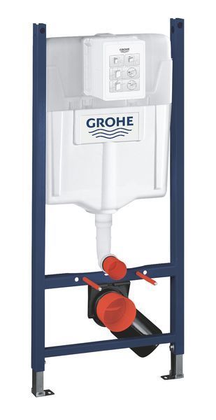Інсталяція для підвісного унітазу Grohe Rapid SL 2 в 1 пневматична без панелі змиву (UA388400WG) UA388400WG фото
