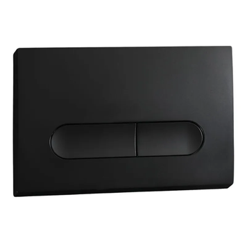 Панель змиву Koer KT-0608-05 240x160x10mm пластик., кнопка закруглена (колір чорний матовий) (KR6125) KR6125 фото