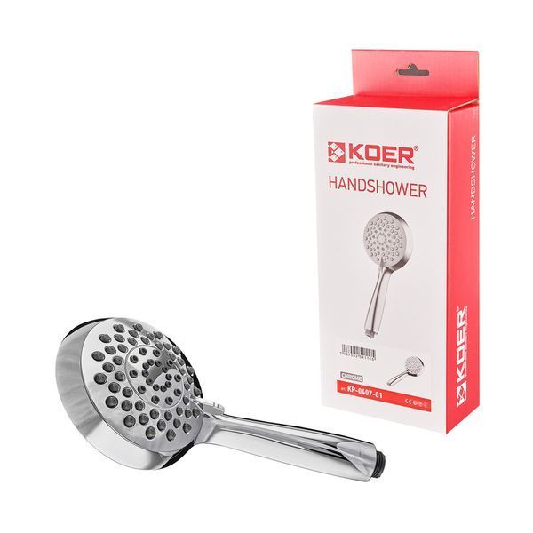 Лейка для душа Koer KP-0407-01 5 функций (Цвет хром) (KR5411) KR5411 фото