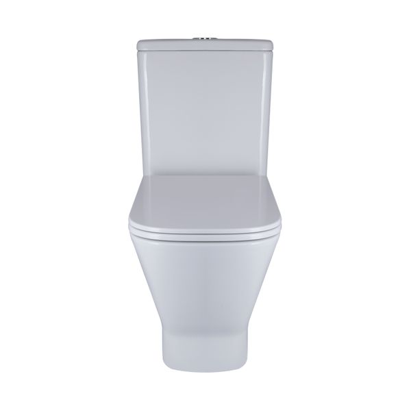 Унітаз-компакт Qtap Cardinal Ultra Quiet безободковий з сидінням Soft-close QT04222168AUQ3W SD00051950 фото