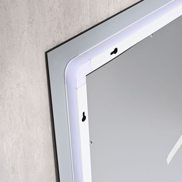 Дзеркало Qtap Taurus (TA1) 800&times;700 мм з LED-підсвічуванням Touch, з антизапотіванням, з димером, рег. темп. кольору (3000-6500K) QTTAU80070048954 SD00055078 фото