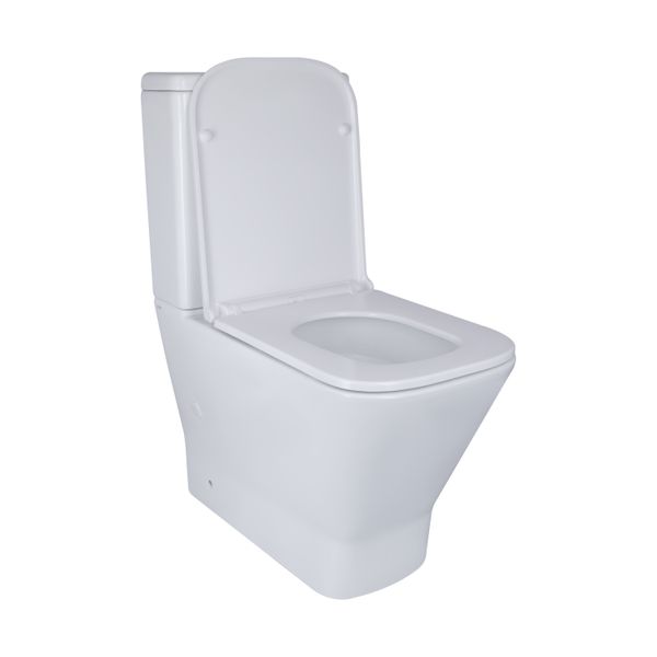 Унітаз-компакт Qtap Cardinal Ultra Quiet безободковий з сидінням Soft-close QT04222168AUQ3W SD00051950 фото