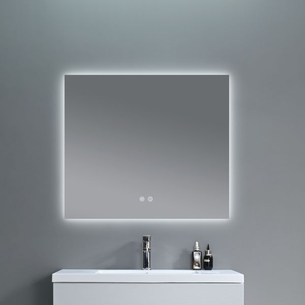 Дзеркало Qtap Taurus (TA1) 800&times;700 мм з LED-підсвічуванням Touch, з антизапотіванням, з димером, рег. темп. кольору (3000-6500K) QTTAU80070048954 SD00055078 фото