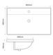 Раковина меблева MIXXUS PREMIUM STYLE-1503 800х480х190mm з отвором під змішувач та переливом (MP6500) MP6500 фото 2
