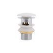 Донний клапан Pop-up для біде з переливом 70х70х110 mm White Qtap
