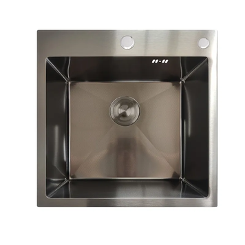 Мийка MIXXUS MH5050 DECOR GRAPHITE (MH5050 DECOR NANO-BLACK)(3.0/0.8) з нерж. сталі (колір графіт) (MX1929) MX1929 фото