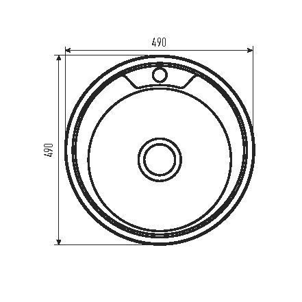 Мийка кухонна Zerix Z490-06-160E (Satin) (ZS0554) ZS0554 фото
