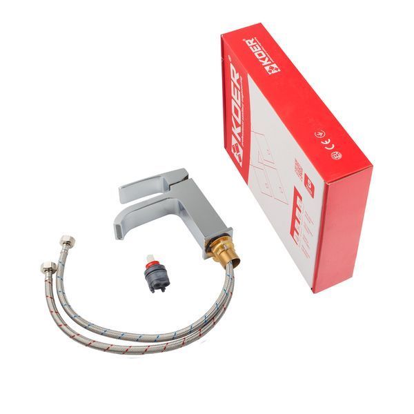 Змішувач для умивальника Koer KB-10037-01 (Колір хром), латунь (KR5998) KR5998 фото