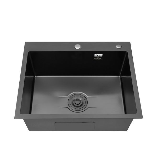 Кухонная мойка Kroner KRP Derby - 6050HM PVD (2,5/0,5 мм) CV027242 фото