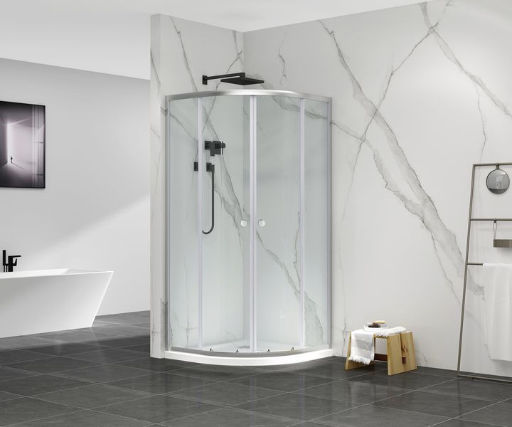 Душова кабіна без піддону Mixxus Premium DIVERSE SC01-90x90x195-TR Chrome прозоре скло 5мм (MI6859) MI6859 фото