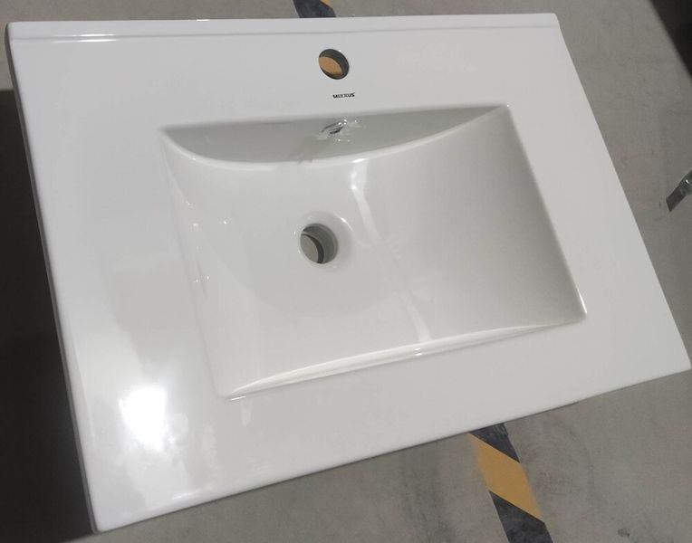 Раковина меблева Mixxus Premium CUBIC-1502 710х460х170mm з отвором під змішувач та переливом (MP6496) MP6496 фото