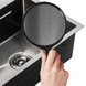 Мийка MIXXUS MH5050 DECOR GRAPHITE (MH5050 DECOR NANO-BLACK)(3.0/0.8) з нерж. сталі (колір графіт) (MX1929) MX1929 фото 3