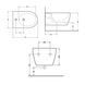 Биде подвесное Qtap Swan 520х360х320 White QT16555378W SD00040389 фото 2