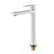 Смеситель для умывальника HAIBA ALEX 001 HIGH WHITE-CHROME (HB9564) HB9564 фото 6