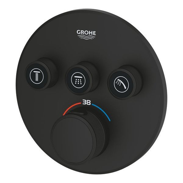 Смеситель скрытого монтажа с термостатом на 3 выхода Grohe Grohtherm SmartControl (29508KF0) 29508KF0 фото