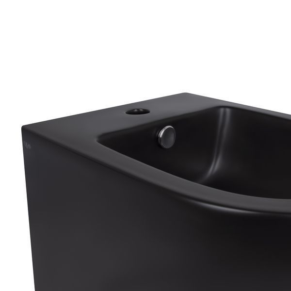 Биде подвесное Qtap Robin 495х370х325 Matt black QT1355046FMB SD00042545 фото