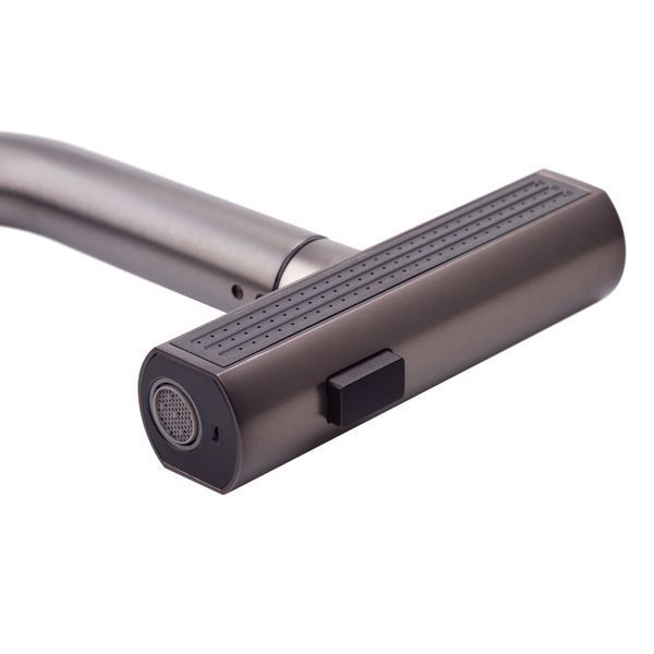 Смеситель для кухни с выдвижным изливом Mixxus Premium HAMMER 014 GRAPHITE (MI6955) MI6955 фото