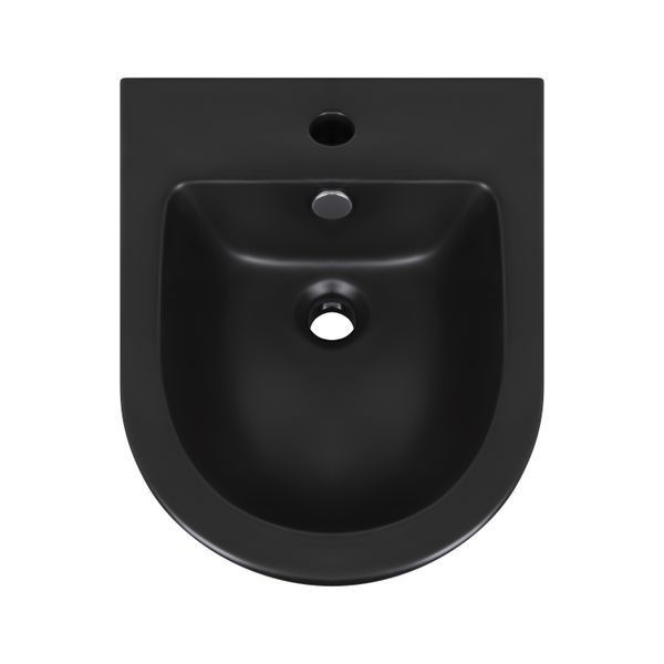 Биде подвесное Qtap Robin 495х370х325 Matt black QT1355046FMB SD00042545 фото