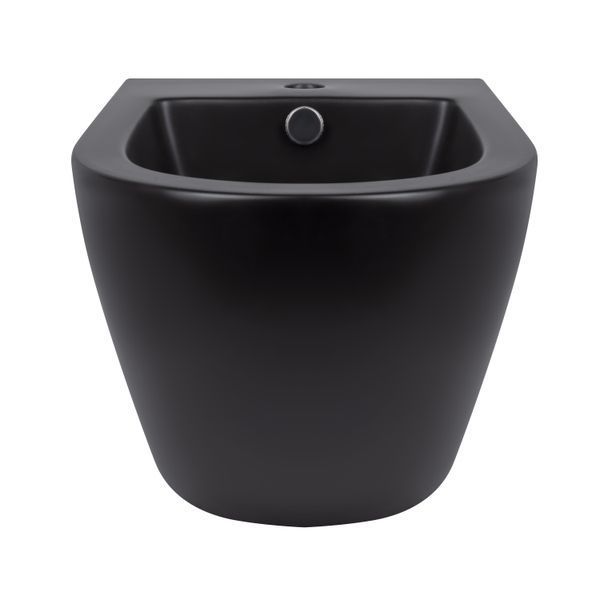 Биде подвесное Qtap Robin 495х370х325 Matt black QT1355046FMB SD00042545 фото