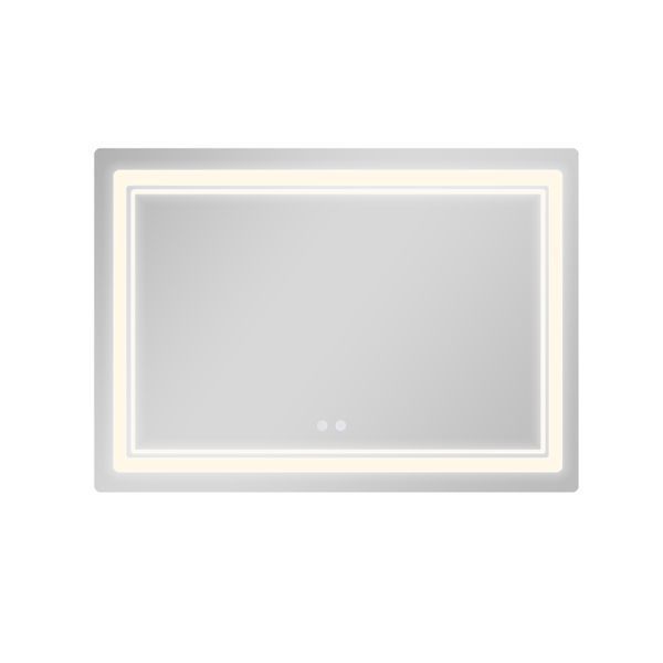 Дзеркало настінне Qtap Cardinal (CA2) 1200х800 мм, прямокутне, з LED-підсвічуванням Touch, антизапотіванням, диммером, рег. темп. кольору (3000-6500K) SD00054578 фото