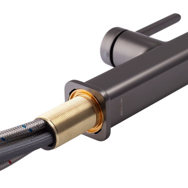 Змішувач для кухні з висувним виливом Mixxus Premium HAMMER 014 GRAPHITE (MI6955) MI6955 фото