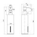 Дозатор для жидкого мыла Qtap Liberty QTLIBBLM11522 Black SD00040038 фото 2