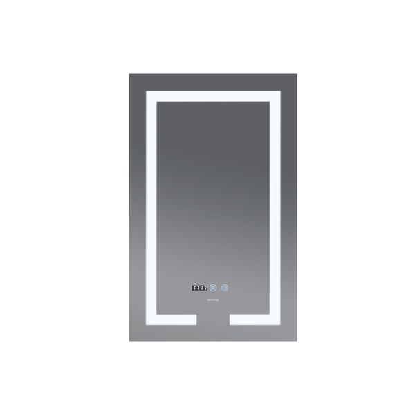 Дзеркало Mixxus HARD MR06-50x80-CASE з Led Touch, Anti-fog, димером, регулятором яскравості, годинником (MI6657) MI6657 фото