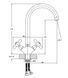 Смеситель для кухни Haiba Dominox 275 (HB0091) HB0091 фото 2