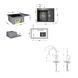 Акционный набор Lidz: мойка H6350BR интегрированная крыло справа Brushed Black PVD 3,0/1,0 мм + Смеситель Aria для кухни с гибким изливом (k35) Black SD00057372 фото 2