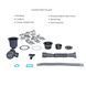 Акционный набор Lidz: мойка H6350BR интегрированная крыло справа Brushed Black PVD 3,0/1,0 мм + Смеситель Aria для кухни с гибким изливом (k35) Black SD00057372 фото 6