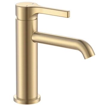 Змішувач для умивальника Zerix Rex-001-B Brushed Gold з нерж. сталі (Колір матове золото) (ZX6116) ZX6116 фото