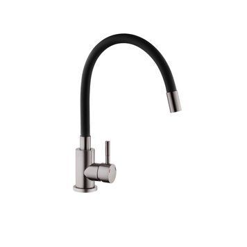 Змішувач для кухні Kroner KRP Edelstahl Klassisch - PVD035BLK CV032635 фото